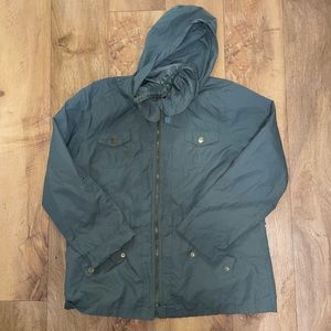 Olive Green Hooded Jacket